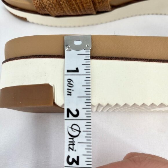 Sam Edelman Ariane Slide Sandal - Cuoio Weave Size 11 Exaggerated Buckle - Picture 12 of 13